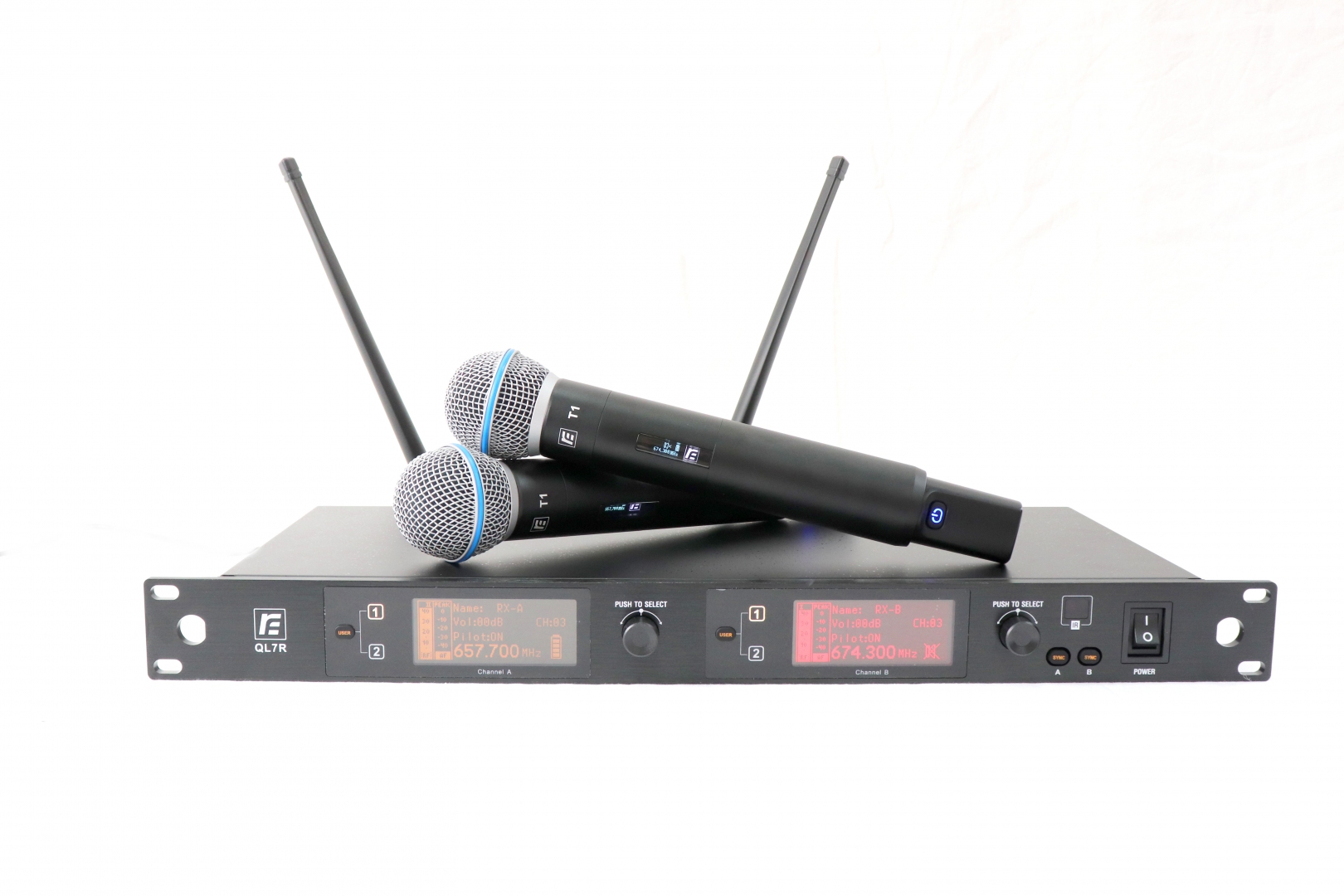RFIntell QL7R/T1-A 651,800-683,400 МГц 2-канальная радиосистема с 2-мя ручными микрофонами в Пятигорске