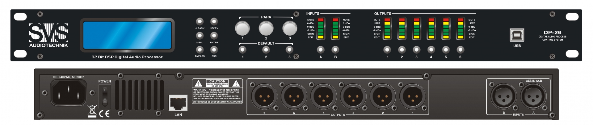 SVS Audiotechnik DP-26 Цифровой процессор: 2 входа 6 выходов в Пятигорске
