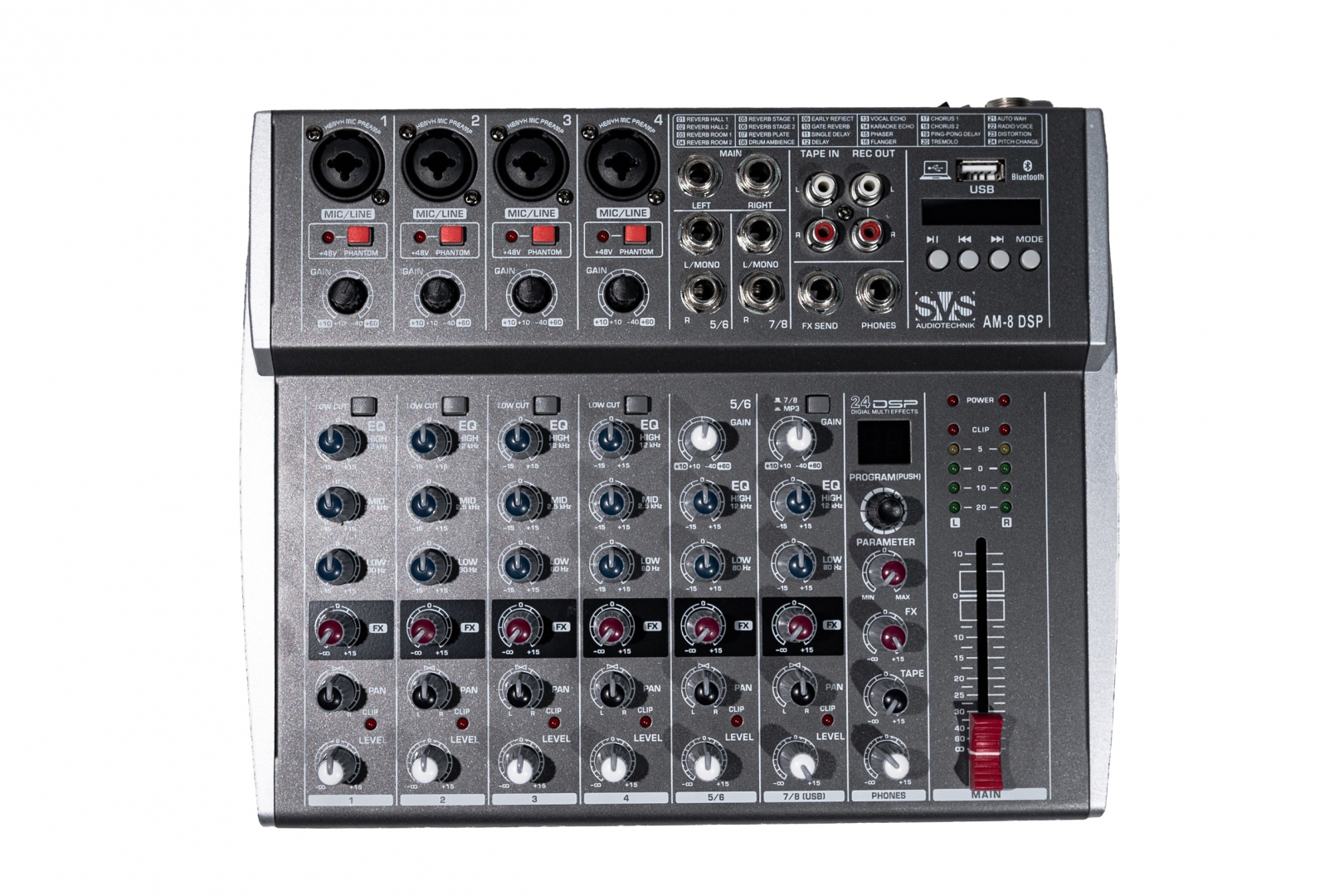 SVS Audiotechnik mixers AM-8 DSP Микшерный пульт аналоговый, 8-канальный в Пятигорске