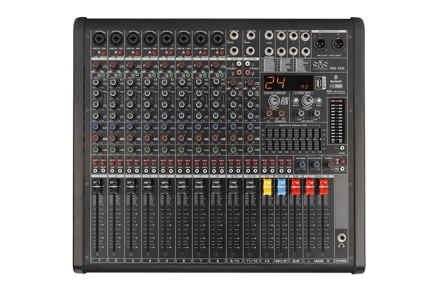 SVS Audiotechnik mixers PM-12A Активный аналоговый микшерный пульт, 12-канальный в Пятигорске